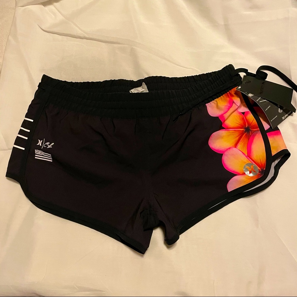 Hurley Clark Little woman’s board shorts. L. NWT